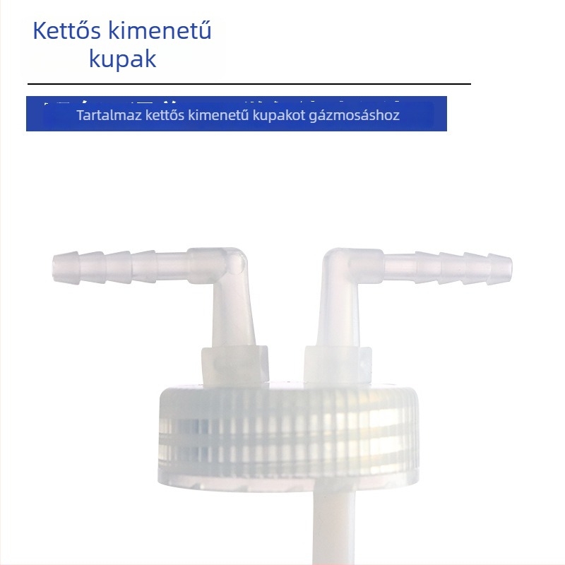 Polikarbonát gázmosó készülék és gázgyűjtő üveg, 125/250/500/1000 ml