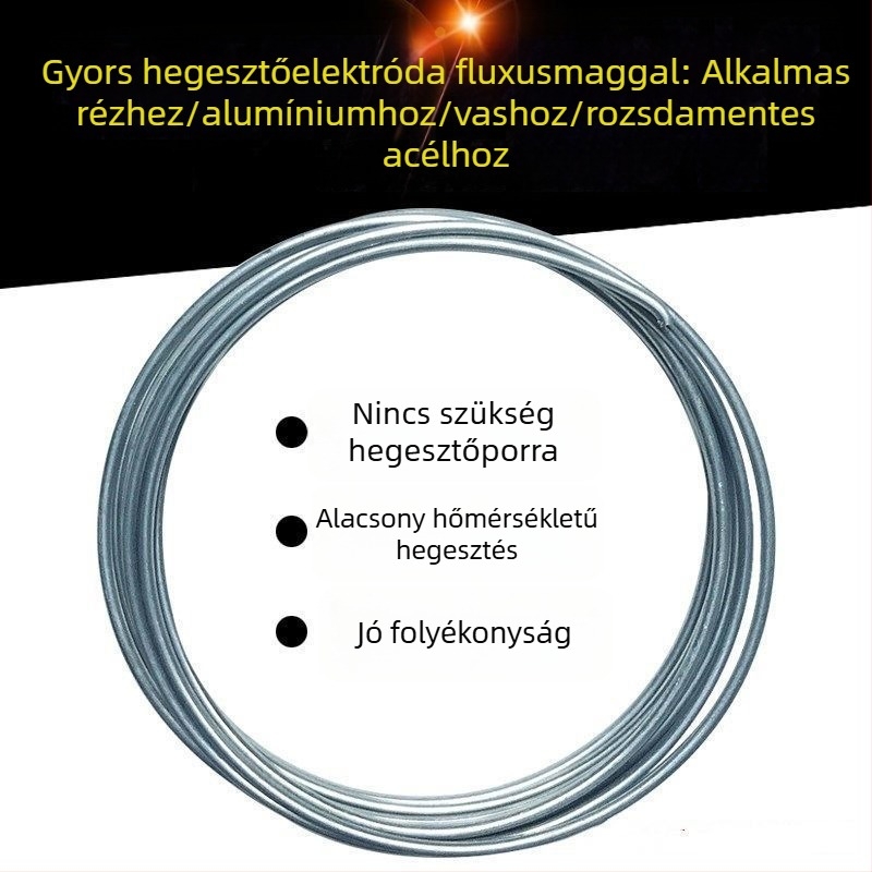 Háztartási folyékony-gázos hegesztőpisztoly fluxkötésű huzallal és rudakkal alacsony hőmérsékletű forrasztáshoz: réz- és alumíniumötvözetek, réz-vas és rozsdamentes acél