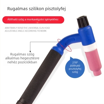 WP17-1 Argon ívhegesztőpisztoly univerzális forgófejjel és szilikon kereszt-szeleppel