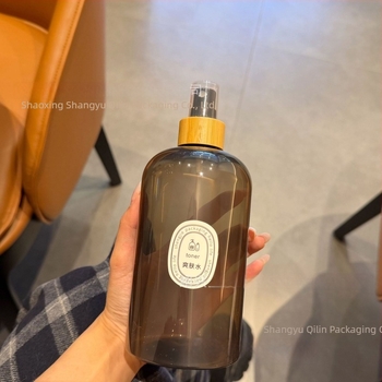 Fényvédett bambusz-fa spray üveg kozmetikai hidratáló permethez, több méretben – Starry Sky Gray és Gentleman Black színek
