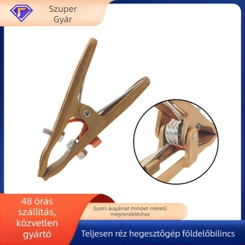 Tiszta réz A‑alakú földelő csipesz hegesztőgépekhez – másodlagos földelő csipesz, 500 A; 300–800 A teljes réz