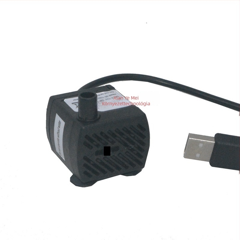 USB 5V közvetlen csatlakozású merülő vízszivattyú kültéri horgászathoz, kompakt szivattyú akváriumhoz, újratölthető DC pumpa