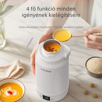 Autó- és otthoni használatra szánt elektromos melegítő pohár, 1 literes kapacitás, 316 rozsdamentes acél belső, 220 V