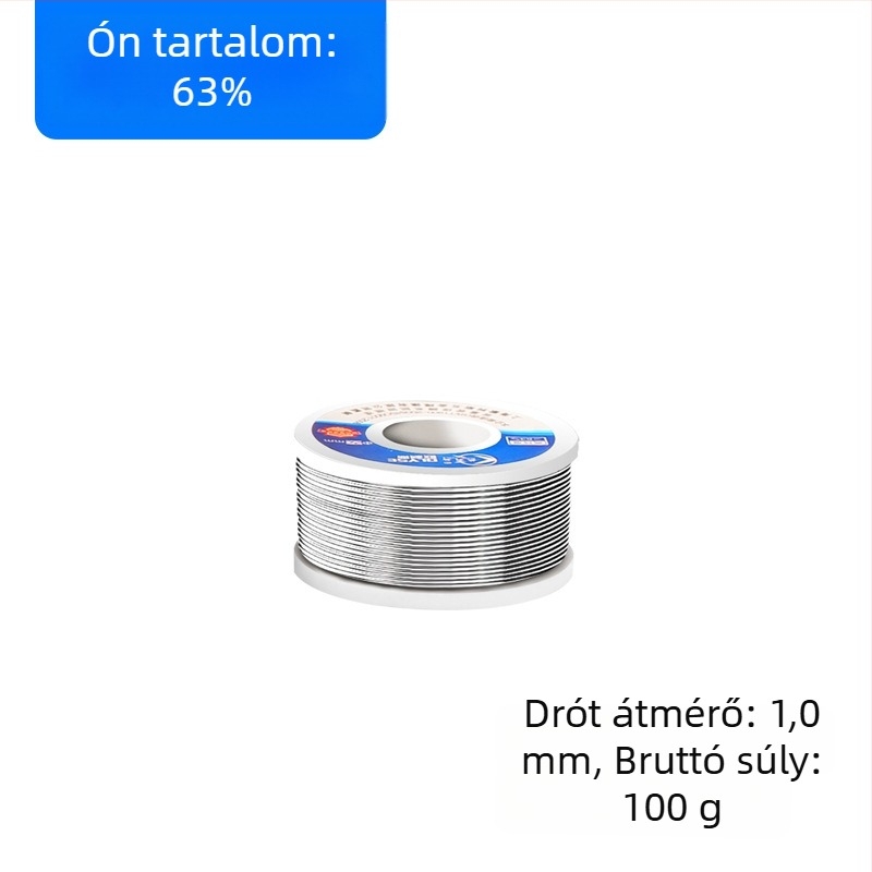 Rozinmaggal töltött ónvezeték, átmérő 1,0/2,0 mm, magas aktivitás