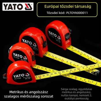 Yato mérőszalag, acél szalag, ipari kategória, 2–3–5–10 m, tokkal