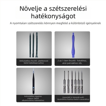 PS5 szétszerelési és pormentesítő eszköz – csavarhúzó PS4-hoz, Xbox 360-hoz és Xbox One-hoz, kontroller javítás