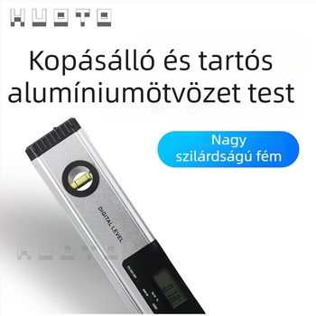 HUOTO alumíniumötvözetű lézeres szint digitális kijelzővel, szint- és szögmérő