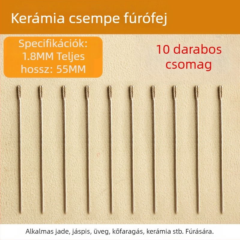 Speciális fúrófej csempéhez – üreges csempék javítására, gyémánt szemcsés fúró 2 mm és 1,8 mm