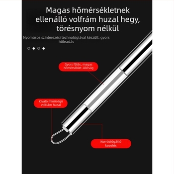 USB-töltésű hordozható forrasztópáka kábelekhez, állítható hőmérséklet, gyors felmelegedés