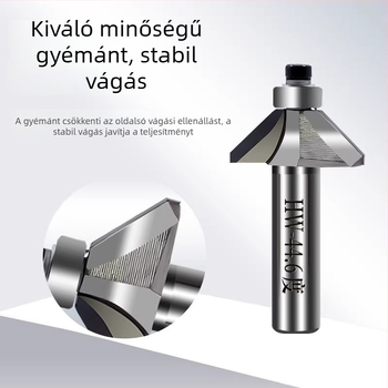 Gyémántos akril maró gravírozáshoz, 45°-os bevel és 44,6° szög