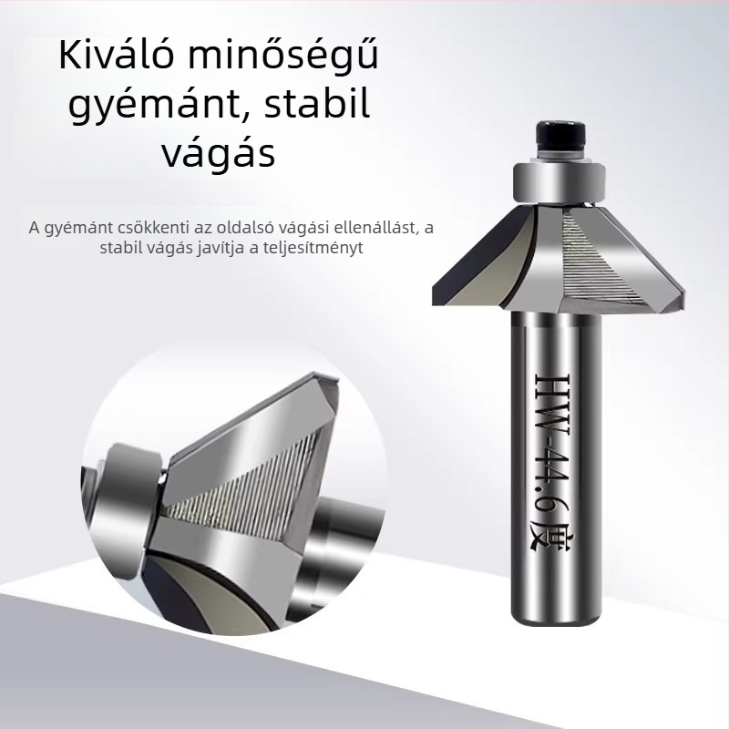 Gyémántos akril maró gravírozáshoz, 45°-os bevel és 44,6° szög