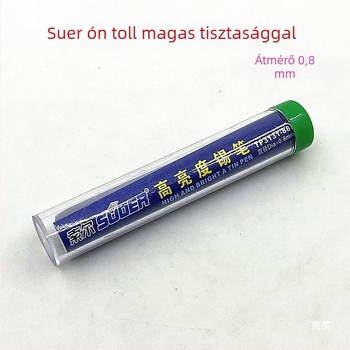 Forrasztódrót 0,8 mm, magas tisztaságú, 400 g, ólommentes, otthoni használatra, alacsony hőmérsékletű forrasztáshoz.
