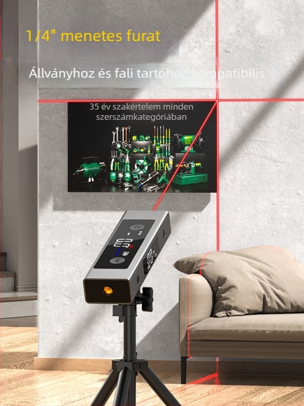 Shengda digitális dőlésmérő infravörös lézeres vízszintezővel – dőlés és szög mérő készülék