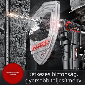 Ipari nagy teljesítményű ütvefúró betonhoz; multifunkciós elektromos szerszám ütő- és fúró funkcióval, nehéz feladatokra otthon