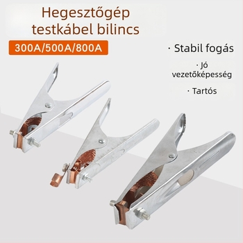 Holland stílusú földelő csipesz hegesztőgéphez, megerősített 300A/500A/800A