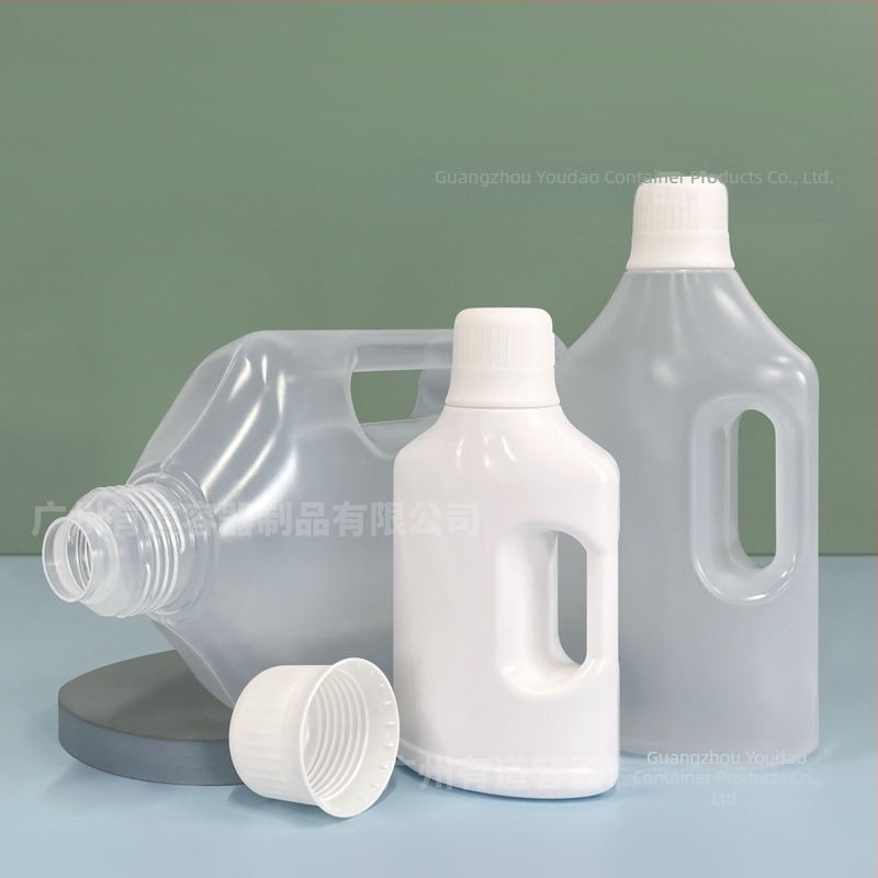 PP fertőtlenítő palack 500 ml–3000 ml, sav- és lúgálló műanyag, csavaros kupakkal, fúvóformázással készült