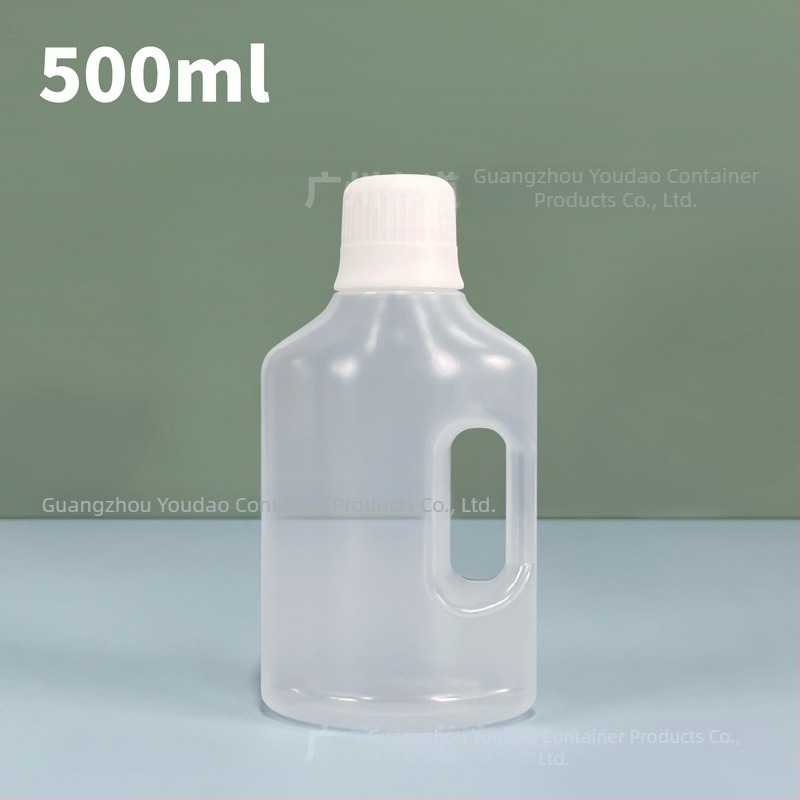 PP fertőtlenítő palack 500 ml–3000 ml, sav- és lúgálló műanyag, csavaros kupakkal, fúvóformázással készült