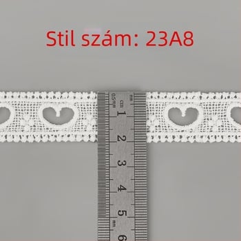 2–3 cm-es kivágott hímzett csipke, kétoldalas szegély Lolita gyerekruhához, dekoráció a mandzsettákon és a szoknya szélén