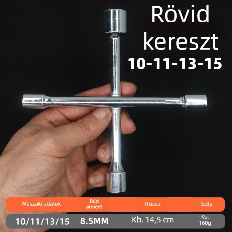 Keresztfejű külső hatszögű csavarkulcs készlet, eszköz elektromos járművek és kerékpárok javításához, 8/10/12/14, Y-típus