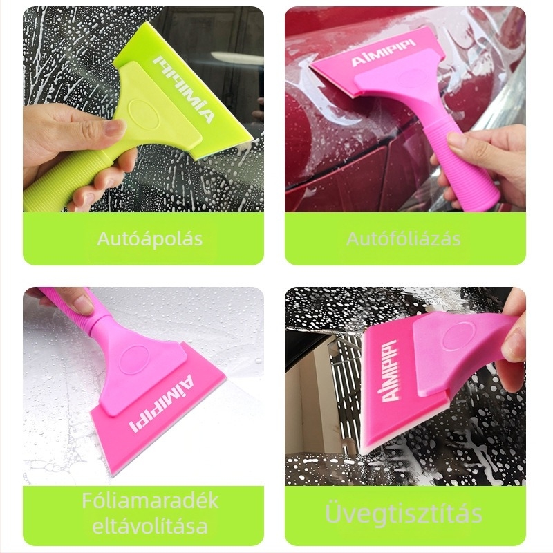 Autófilm felhelyező eszköz, puha gumis kaparó, üveg tisztító squeegee, kétszintű film, Oxford squeegee