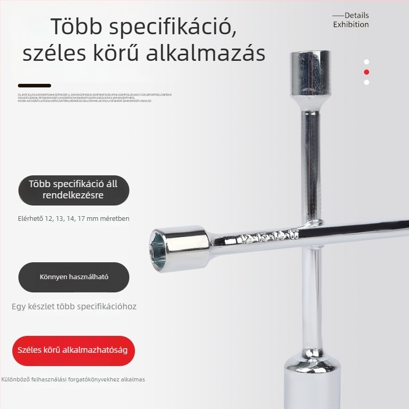 Kereszt alakú dugókulcs elektromos kerékpárhoz – eszköz gumiabroncsok demontázsához és karbantartásához