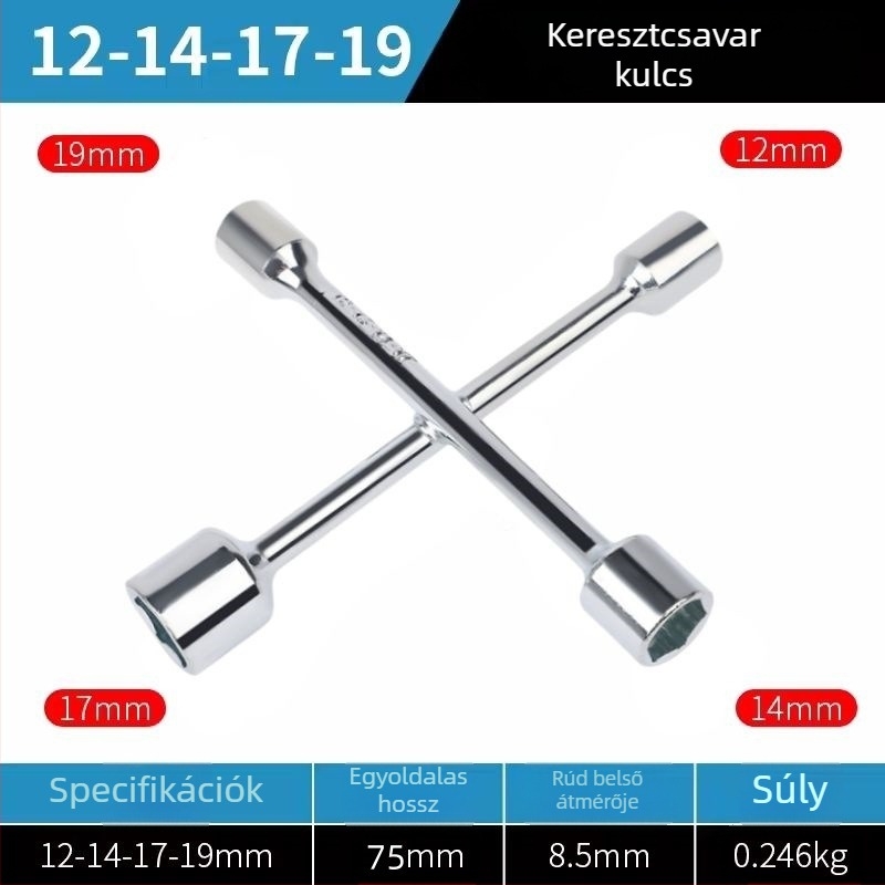 Kereszt alakú dugókulcs elektromos kerékpárhoz – eszköz gumiabroncsok demontázsához és karbantartásához