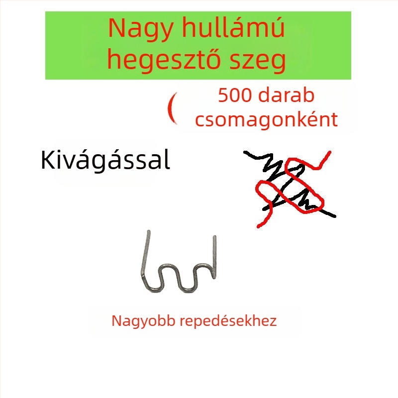 Autó lökhárító plasztikus javításához készült hegesztődrót és hegesztőszeg