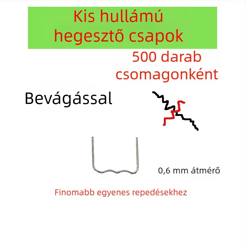 Autó lökhárító plasztikus javításához készült hegesztődrót és hegesztőszeg