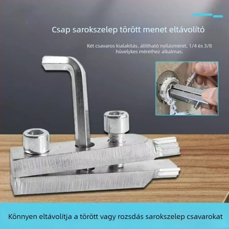 Új menetkivonó eszköz és visszafordítható csavar eltávolító eszköz 1/2–3/4 hüvelykes csövekhez