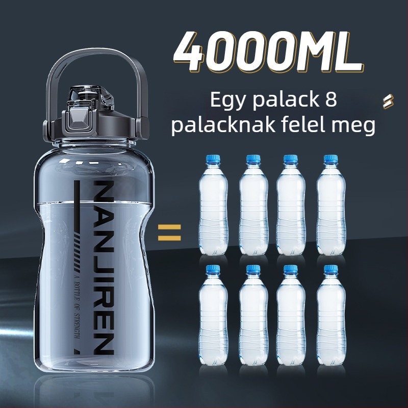 3000 ml sportos vizes palack, nagy kapacitású, PC műanyagból, hőálló, Antarctic People