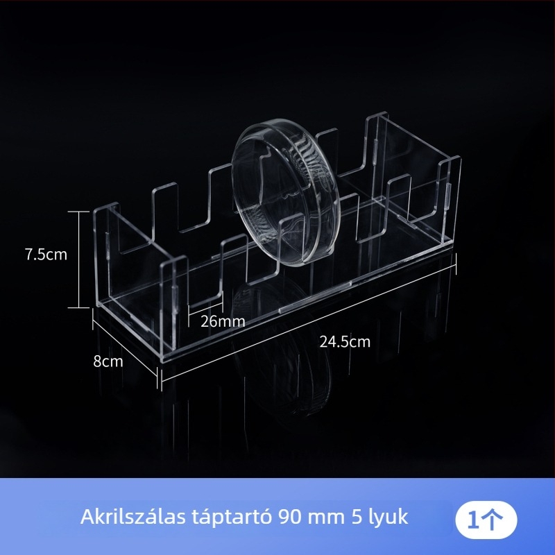 Plexi Petri tálca tartó, 5/10 darabos készlet, függőleges elrendezés, 60/90/100/120/150 mm-es Petri tálcákhoz.
