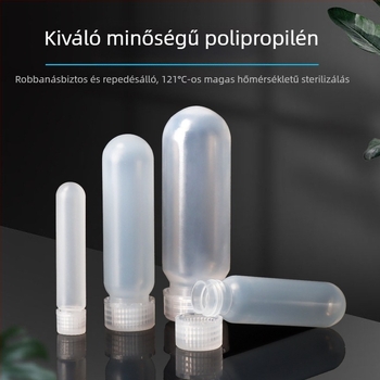 Átlátszó centrifugális cső csavaros kupakkal, 10 ml, 16 ml, 28 ml, 30 ml és 50 ml, szivárgásmentes kialakítás