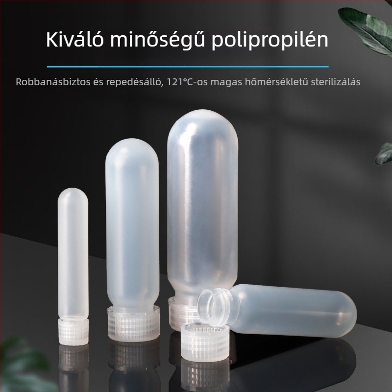 Átlátszó centrifugális cső csavaros kupakkal, 10 ml, 16 ml, 28 ml, 30 ml és 50 ml, szivárgásmentes kialakítás