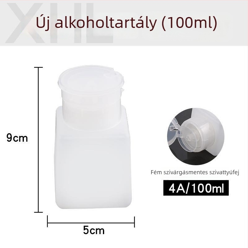 Welder műanyag antistatikus alkoholtartó üveg nyomófejes zárással, 100/200/250 ml