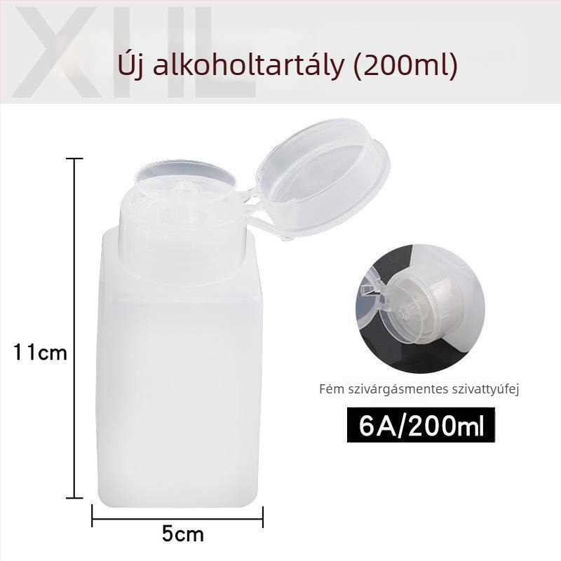 Welder műanyag antistatikus alkoholtartó üveg nyomófejes zárással, 100/200/250 ml