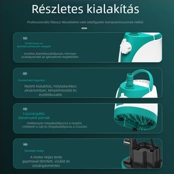 SQG merülő akváriumi szivattyú alacsony zajszinttel, háztartási víz körforgó szivattyú, kis alsó szívó szivattyú vízcsere céljára, szárazfutás elleni védelem