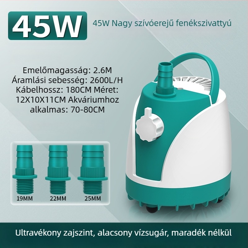 SQG merülő akváriumi szivattyú alacsony zajszinttel, háztartási víz körforgó szivattyú, kis alsó szívó szivattyú vízcsere céljára, szárazfutás elleni védelem