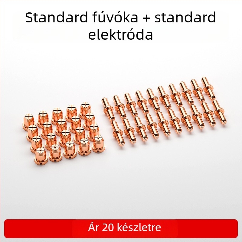 80A plazma vágófej LGK63 – fogyóanyag-készlet plazmavágó pisztolyhoz: fúvóka, elektróda, kerámia védőfedél