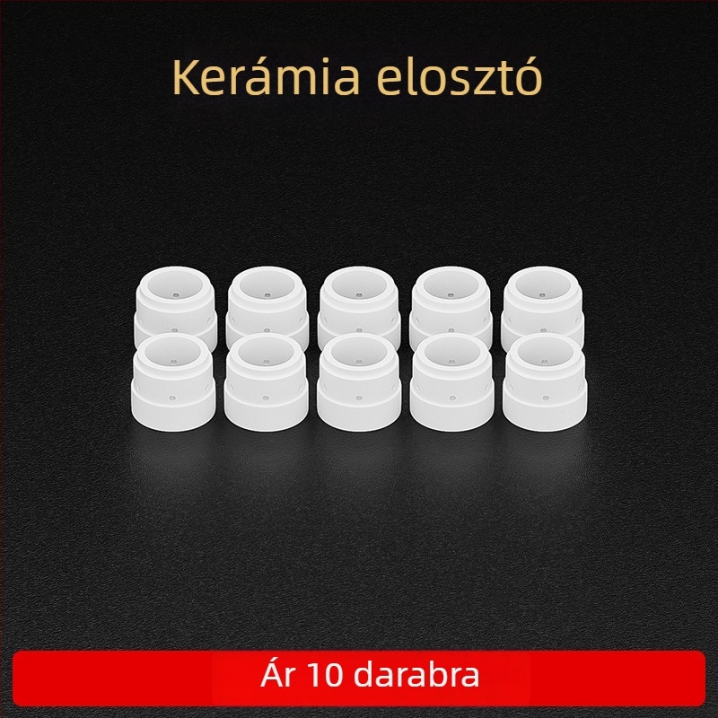 80A plazma vágófej LGK63 – fogyóanyag-készlet plazmavágó pisztolyhoz: fúvóka, elektróda, kerámia védőfedél