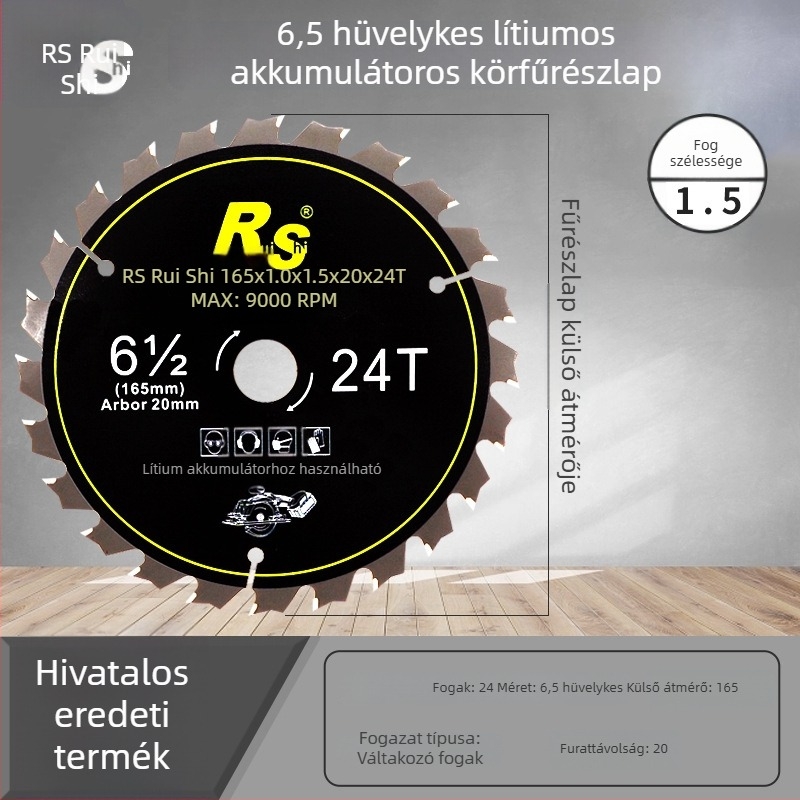 Ruish lítium-ionos körfűrészlappal fához, 5/5,5/6 hüvelyk, dovetail fogak, kézi fűrészhez