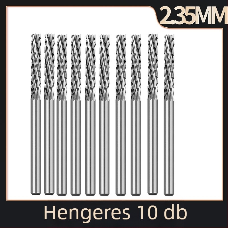 2,35 mm-es keményötvözetű forgó reszelő gravíró géphez, wolfram-karbid csiszolófej fémekhez