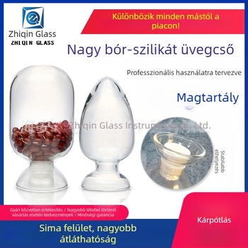 Konus alakú üveg csirke szív alakú formával, magvető üveg, 125/250/500 ml, bemutató üveg kristályporhoz