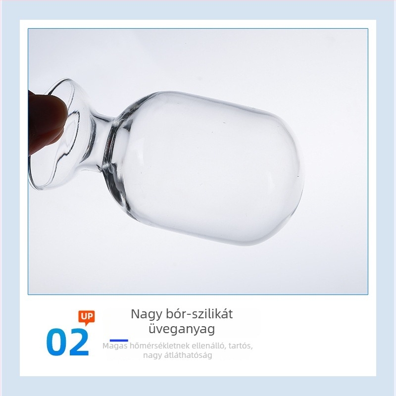 Konus alakú üveg csirke szív alakú formával, magvető üveg, 125/250/500 ml, bemutató üveg kristályporhoz