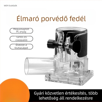 Élvágó fűrész porvédő burkolat – faipari felhasználáshoz, horonyozáshoz és faragáshoz – szerszámkiegészítőkkel