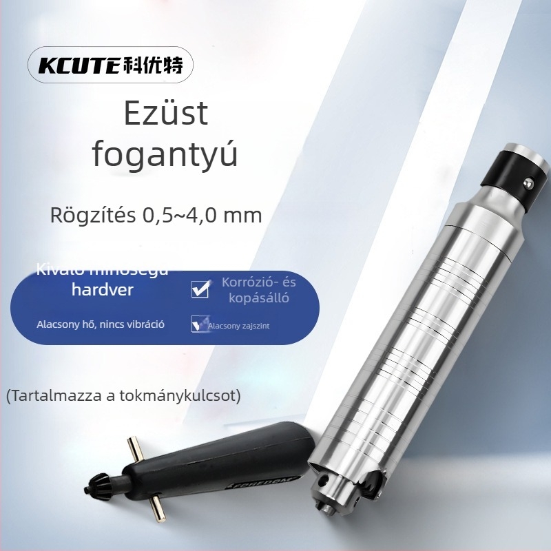 T30 fogóhoz készített markolat és gravírozó kiegészítők – gyors tokmány, rugalmas tengely, 4 mm-es forgó nyél