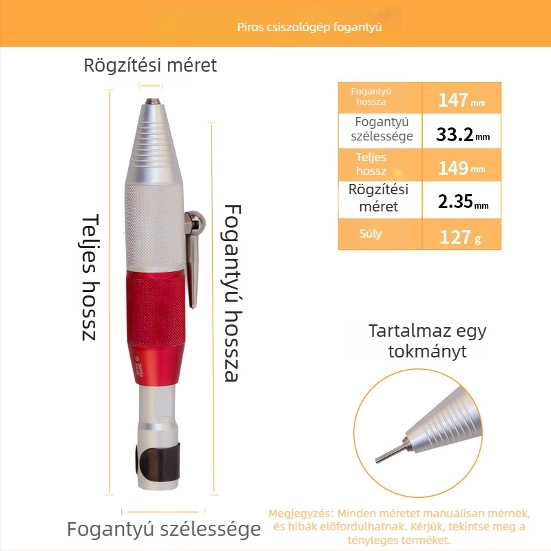 T30 fogóhoz készített markolat és gravírozó kiegészítők – gyors tokmány, rugalmas tengely, 4 mm-es forgó nyél