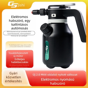 Tölthető lítiumakkumulátoros habspray üveg autómosáshoz, elektromos habsprayer