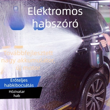 Tölthető lítiumakkumulátoros habspray üveg autómosáshoz, elektromos habsprayer