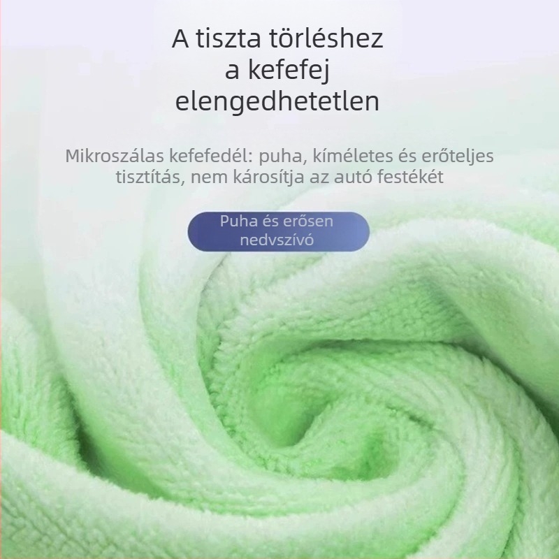 Autó első szélvédő belső üvegének páramentesítő keféje, tisztító kefével a por eltávolításához