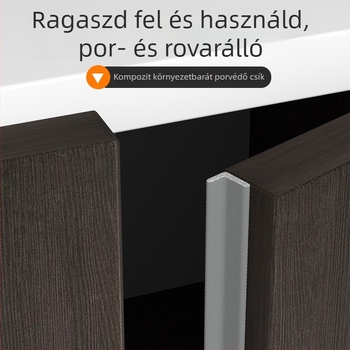 Gardrób tömítőszalag, porvédő és ütésvédő szalag üvegajtókhoz és szekrényekhez